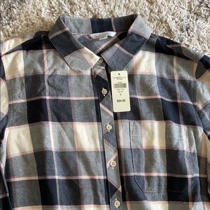 LL bean tunic flannel